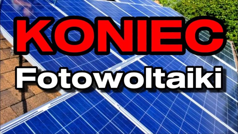 Koniec FOTOWOLTAIKI  od Kwietnia